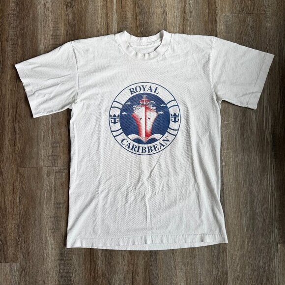 Vintage Royal Caribbean Cruise T Shirt Single Stitch Large - Picture 1 of 3